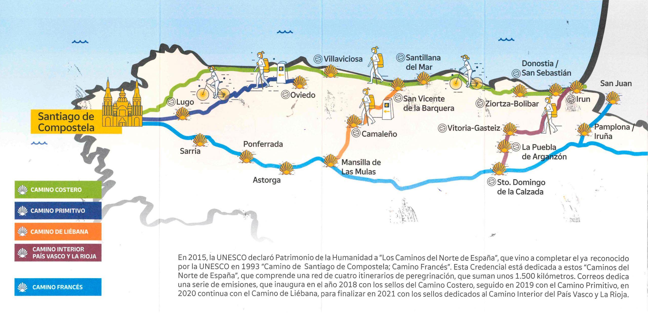 Los Caminos del Norte (Correos).