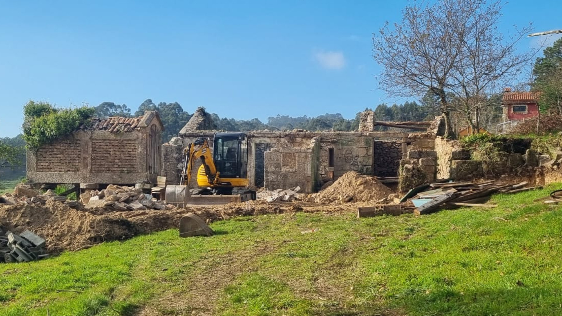 Obras de rehabilitación de la casa. Foto: Donde viven los cuentos