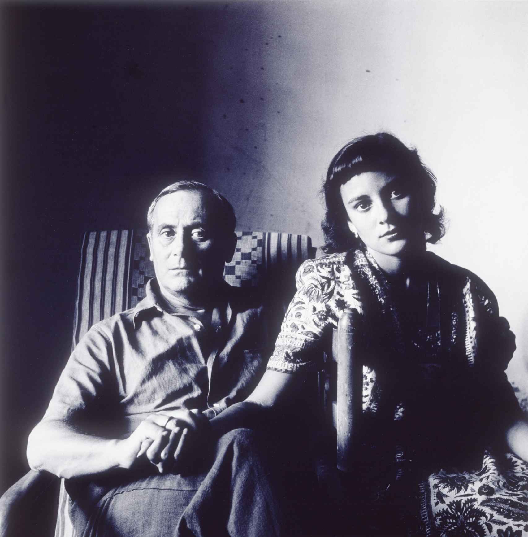 Irving Penn: Joan Miró y su hija Maria Dolors en Montroig, 1948, en la exposición de la Fundación Miró