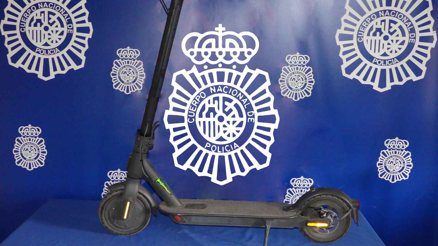 Imagen de un patinete robado en Salamanca facilitada por la Policía Nacional