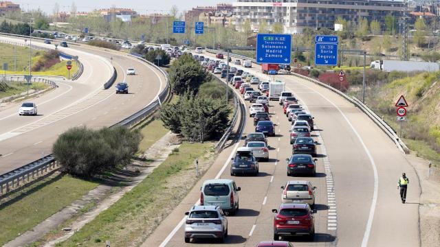 El tercer carril en la A-62 entre Cigales y Simancas, más cerca