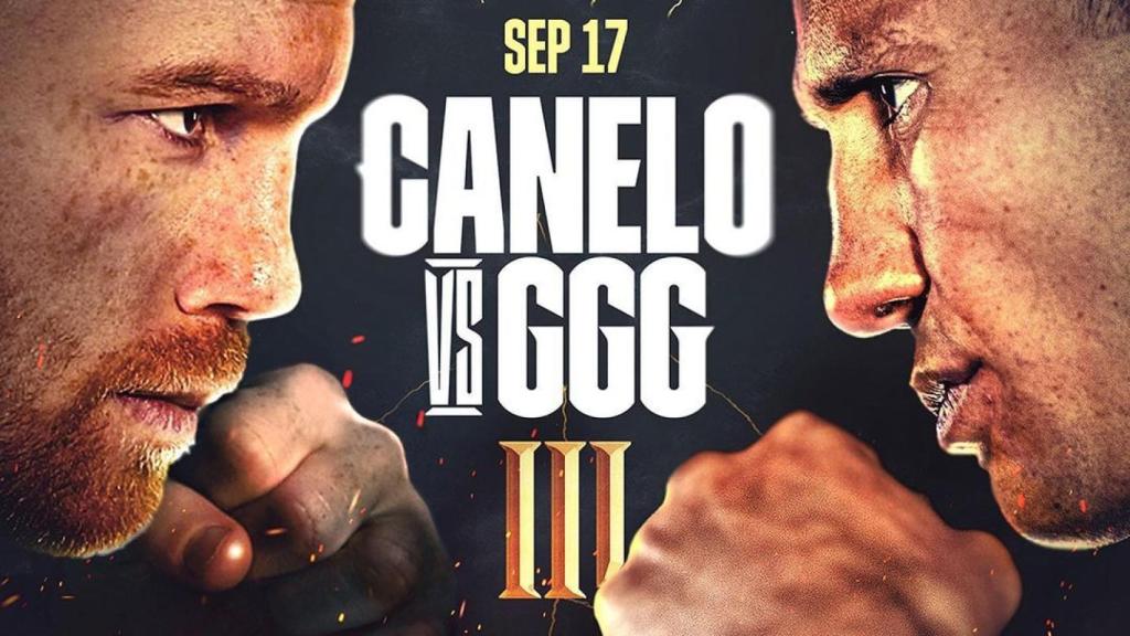 Cartel del 'Canelo' Álvarez vs. Golovkin. Foto: Instagram (@canelo)