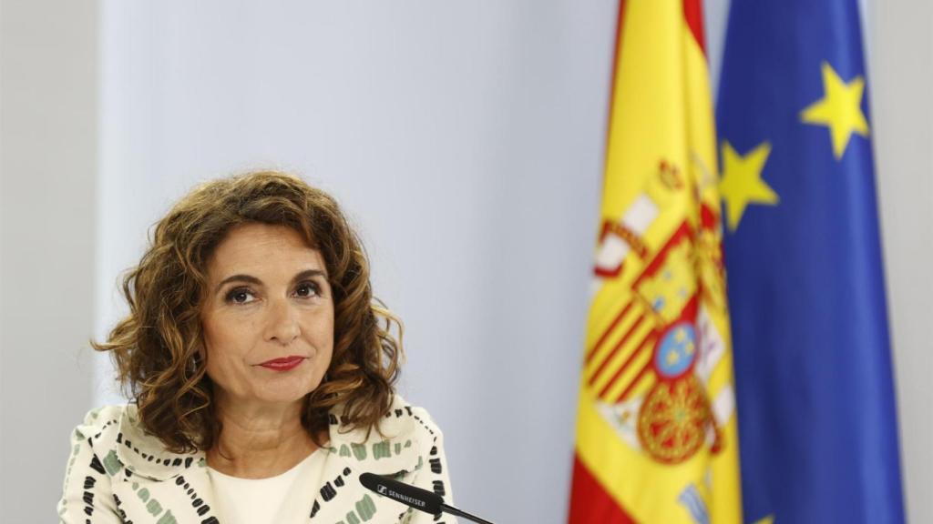 María Jesús Montero, ministra de Hacienda, durante el Consejo de Ministros de este martes.