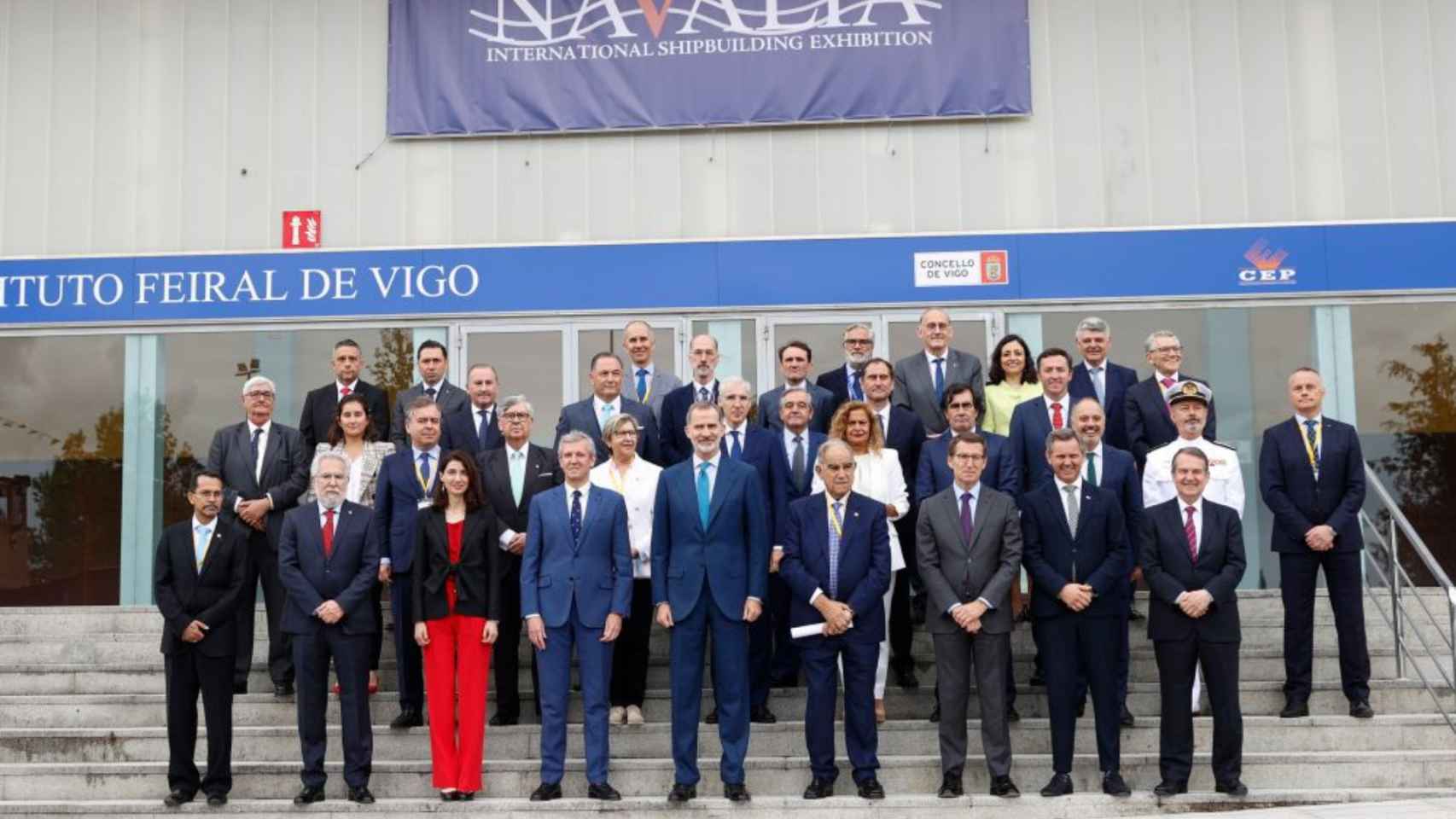 El rey Felipe VI inaugura la octava edición de Navalia en Vigo