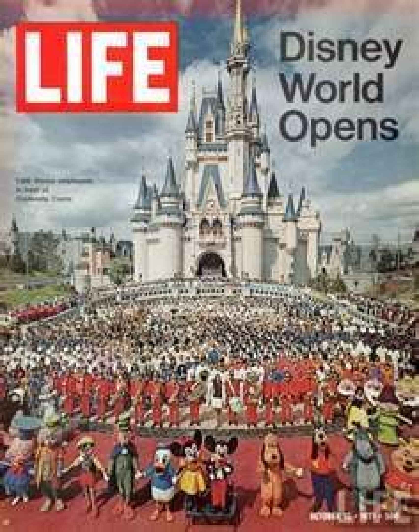 Portada de la revista 'Life' con la apertura de Walt Disney World.