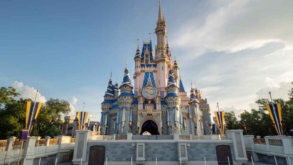 El Castillo de Walt Disney World, con la celebración del 50 aniversario.