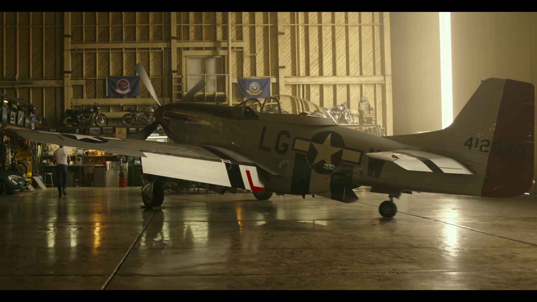 P-51 Mustang en un fotograma de la película Top Gun: Maverick