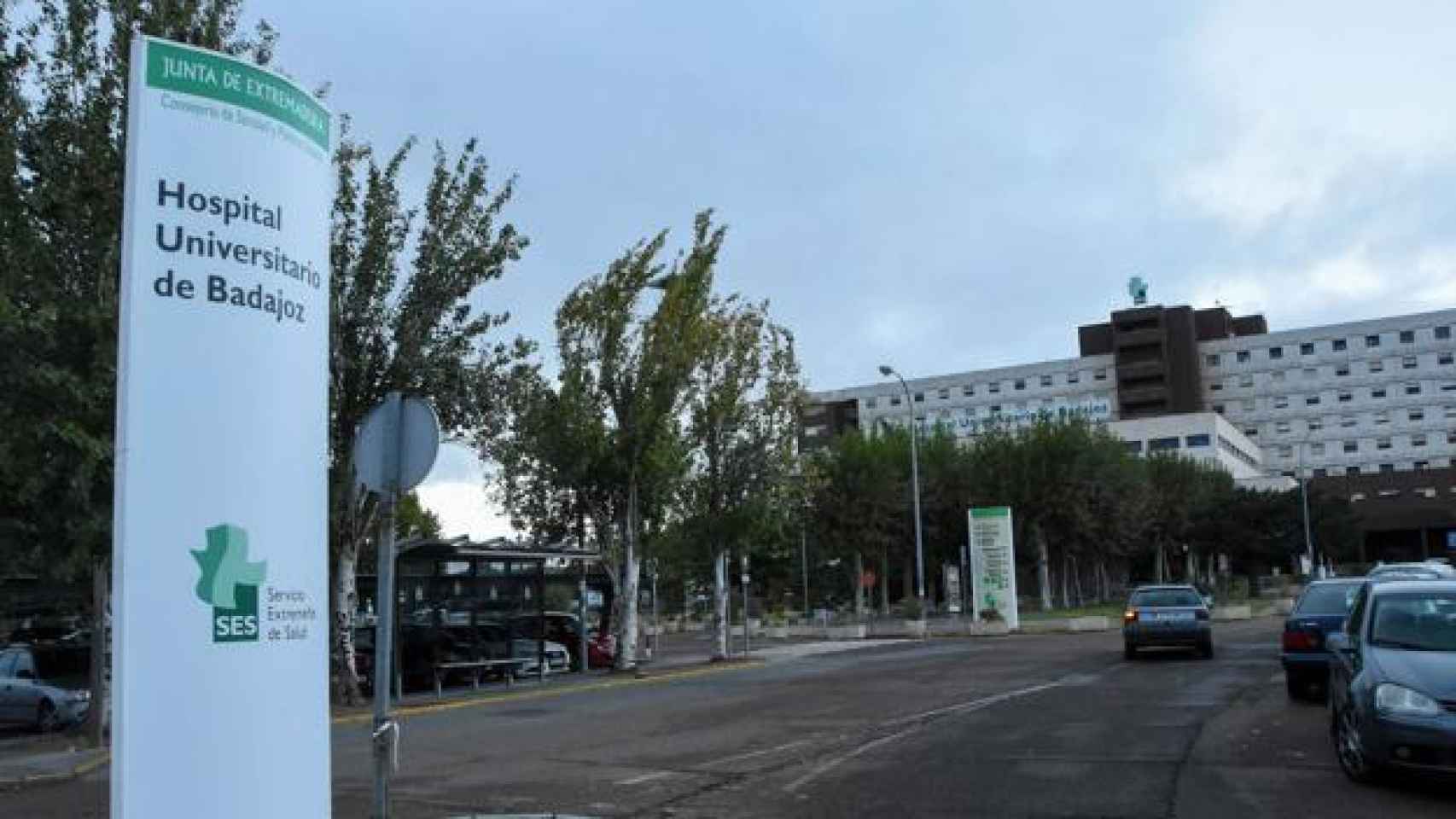 Hospital Universitario de Badajoz donde atendieron a Pablo