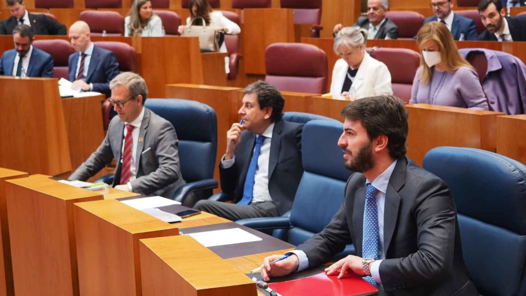 El vicepresidente García-Gallardo en la sesión de las Cortes de hoy