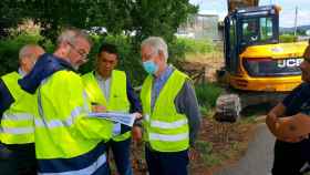 Comienzan las obras de la senda peatonal en la parroquia de Cordeiro, en Valga (Pontevedra).