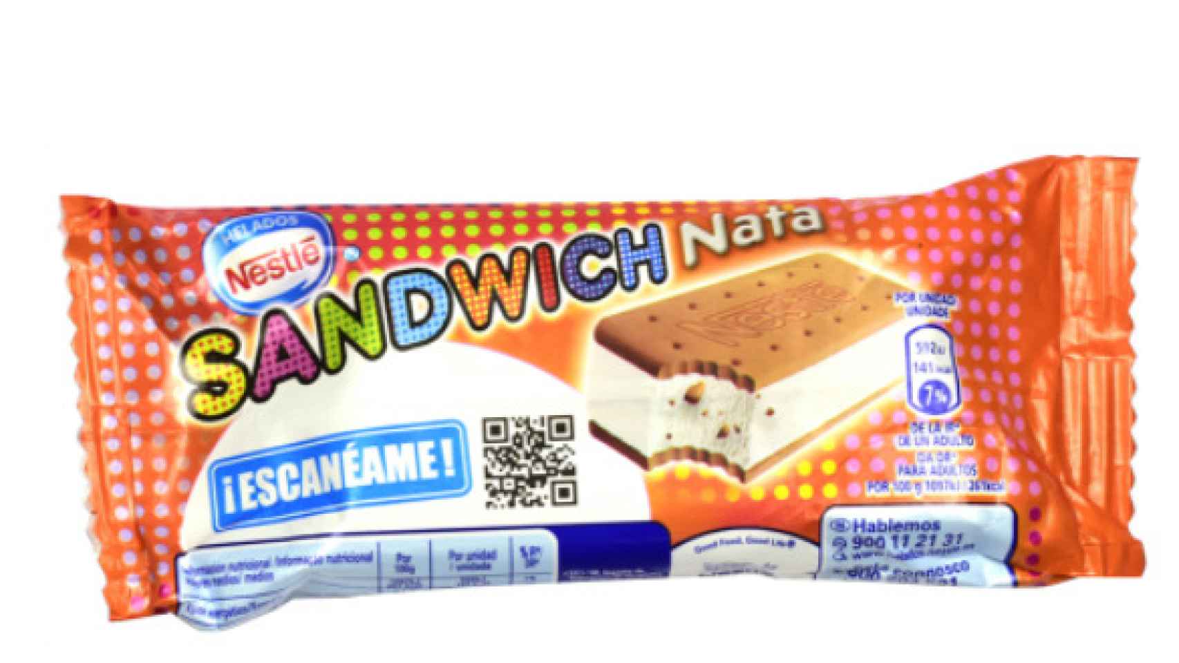 Sandwich de nata de Nestle.