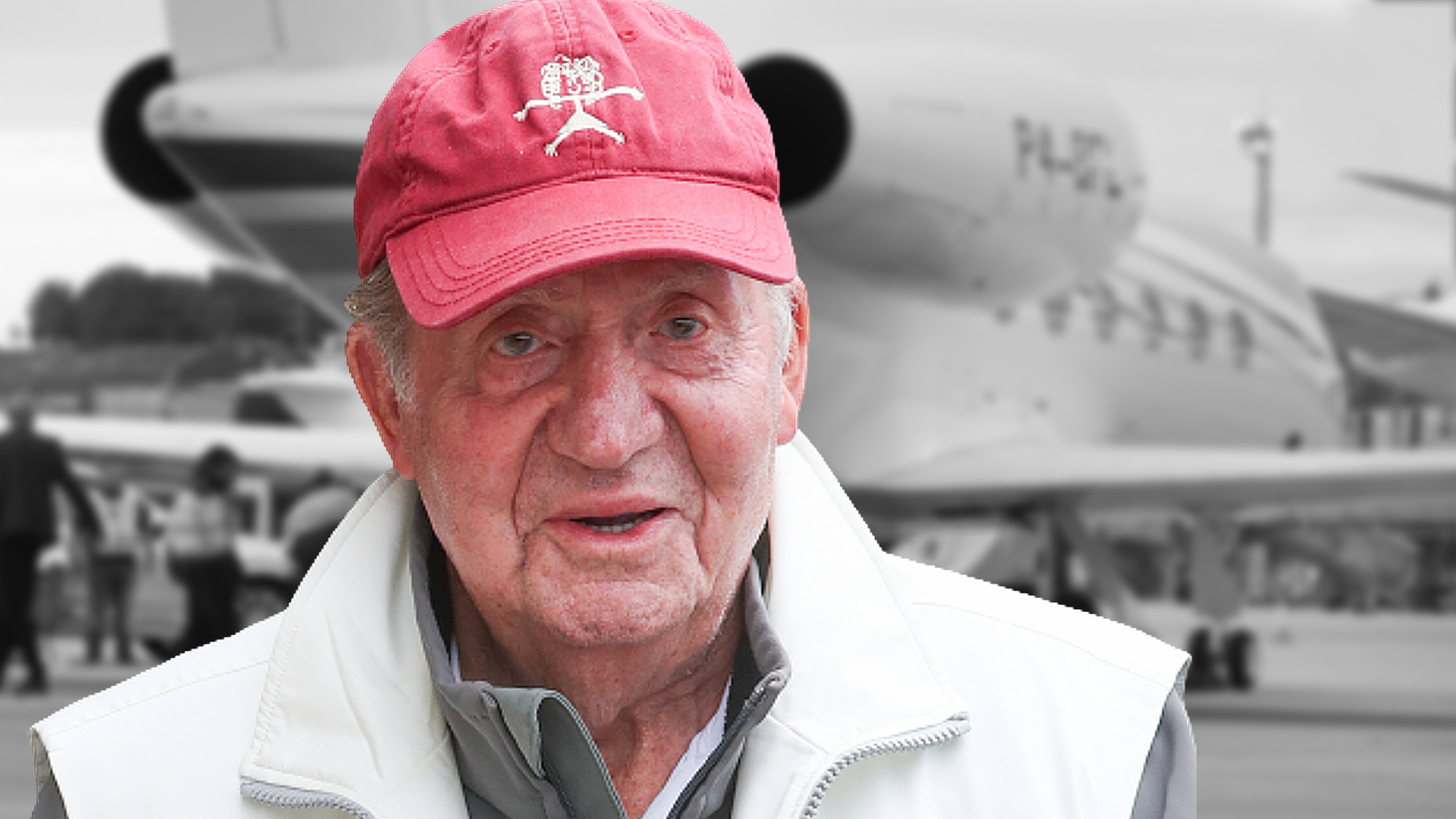 El rey Juan Carlos en un fotomontaje de EL ESPAÑOL.