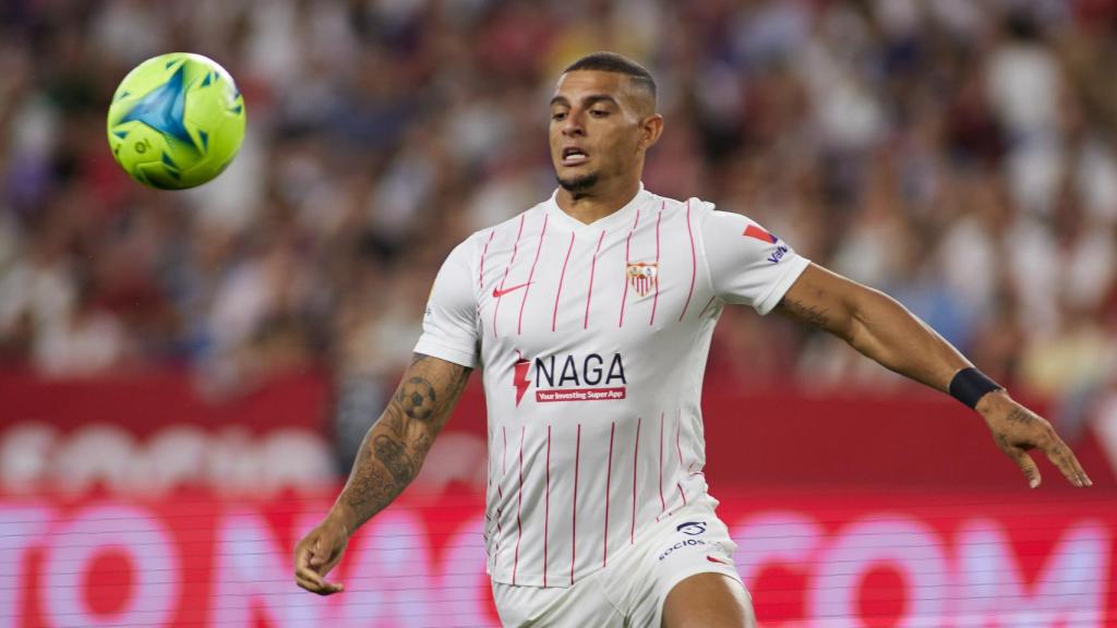 Diego Carlos, durante un partido del Sevilla.