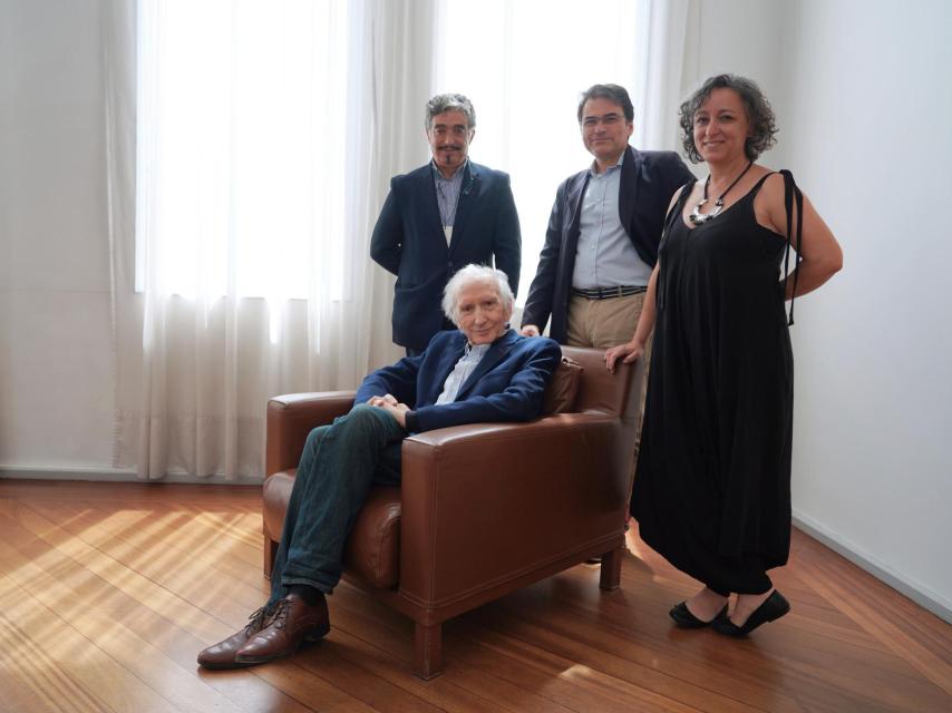 El dramaturgo José Luis Alonso de Santos durante la presentación de ‘Mil amaneceres’, su última obra.