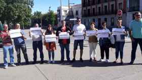 Protesta en Guadalajara de los sindicatos del Sescam