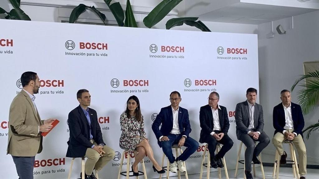 Representantes de Bosch durante la presentación de resultados.