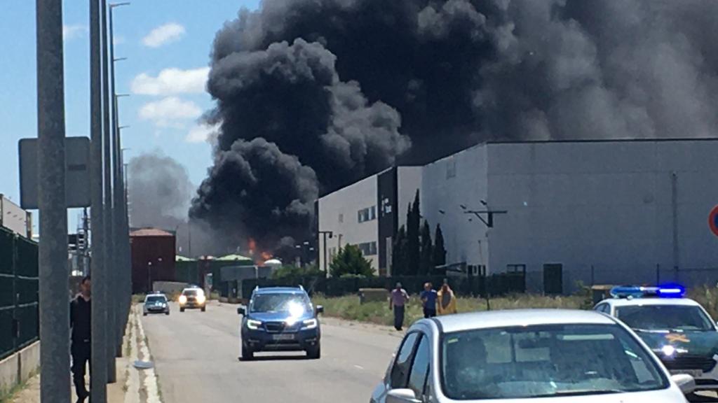 Imagen de la potente explosión que ha terminado con la vida de dos personas.