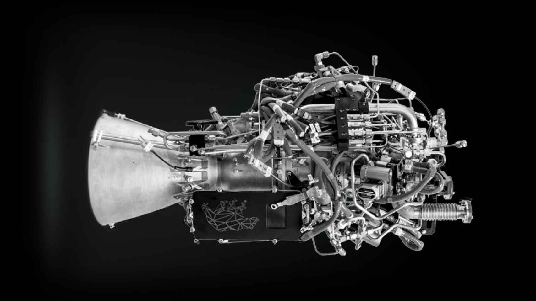 Motor de Ursa Major fabricado con piezas impresas en 3D.