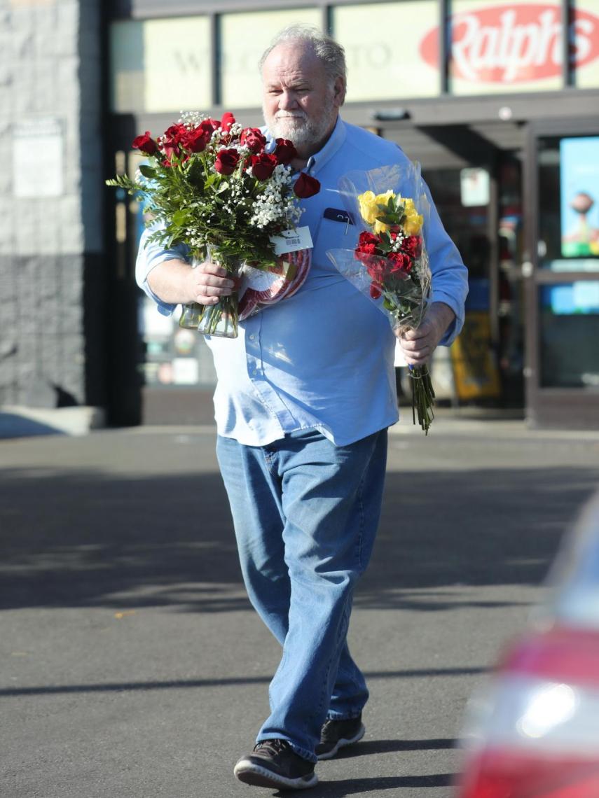 Thomas Markle, en unas imágenes tomadas días antes de la boda de Harry y Meghan.