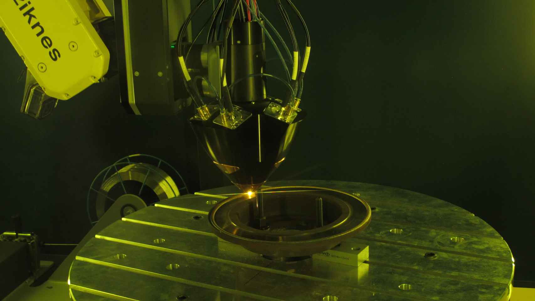 Imagen de la impresión 3D a través de la tecnología láser y robótica desarrollada por la startup.