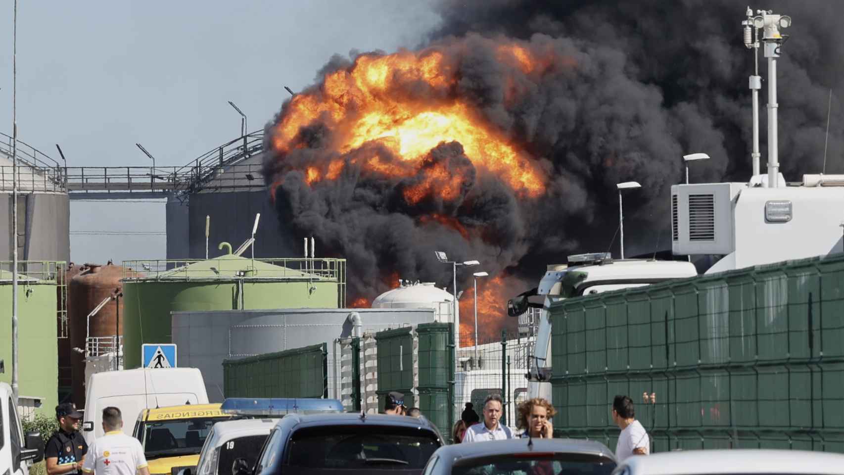 La explosión de la planta Iniciativas Energéticas S.L., donde han perdido la vida Álvaro Alegría y otro trabajador.