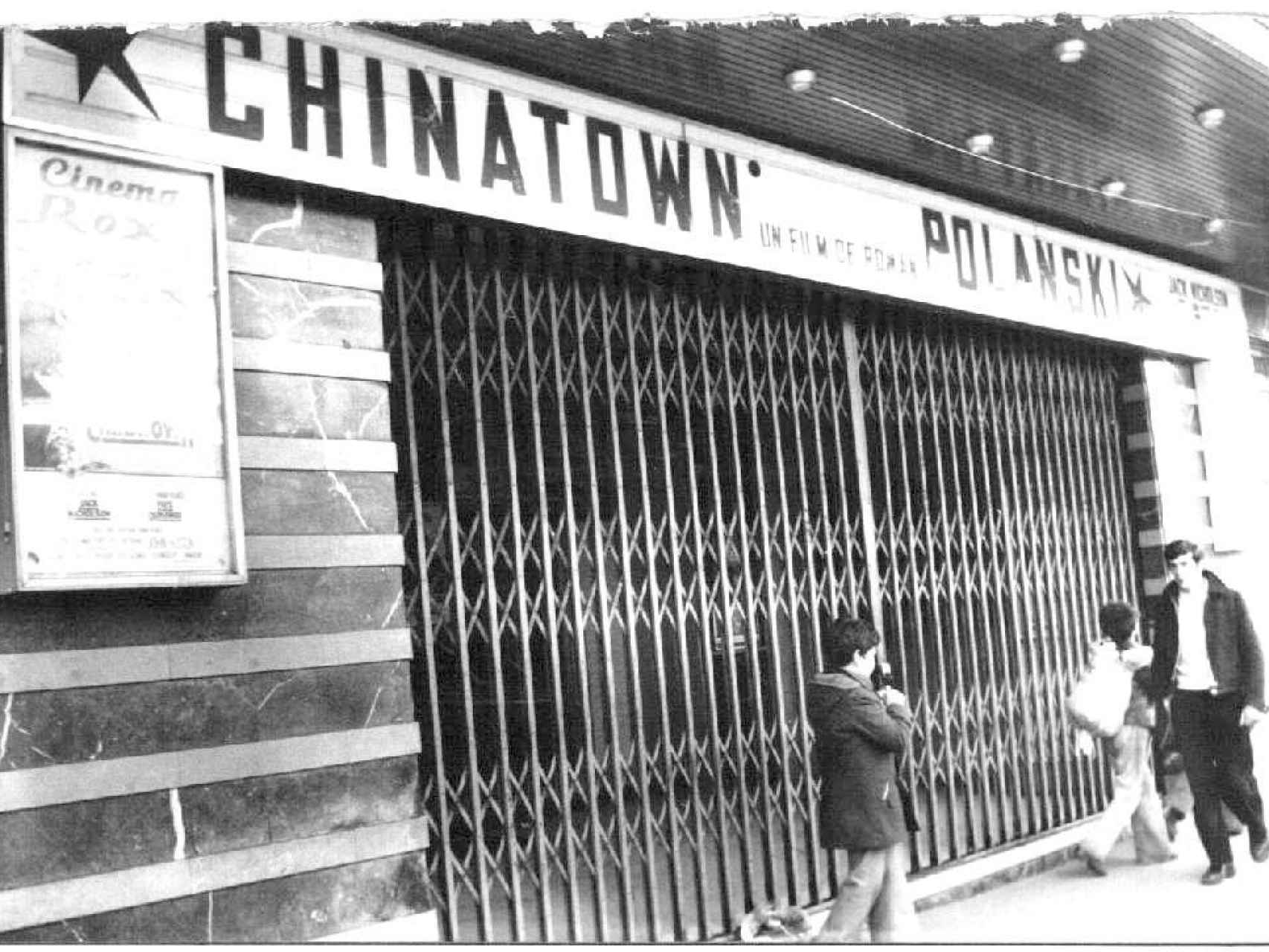 La fachada del Cine Roxy durante el estreno de la película 'Chinatown', de Roman Polanski