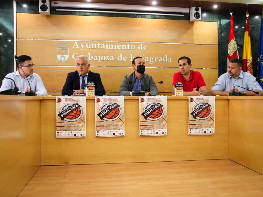 Presentación de la Final Four de Carbajosa de la Sagrada, este viernes.