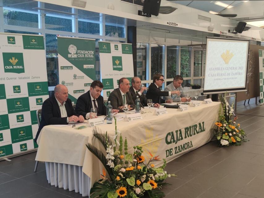 Asamblea de Caja Rural de Zamora, celebrada este viernes.