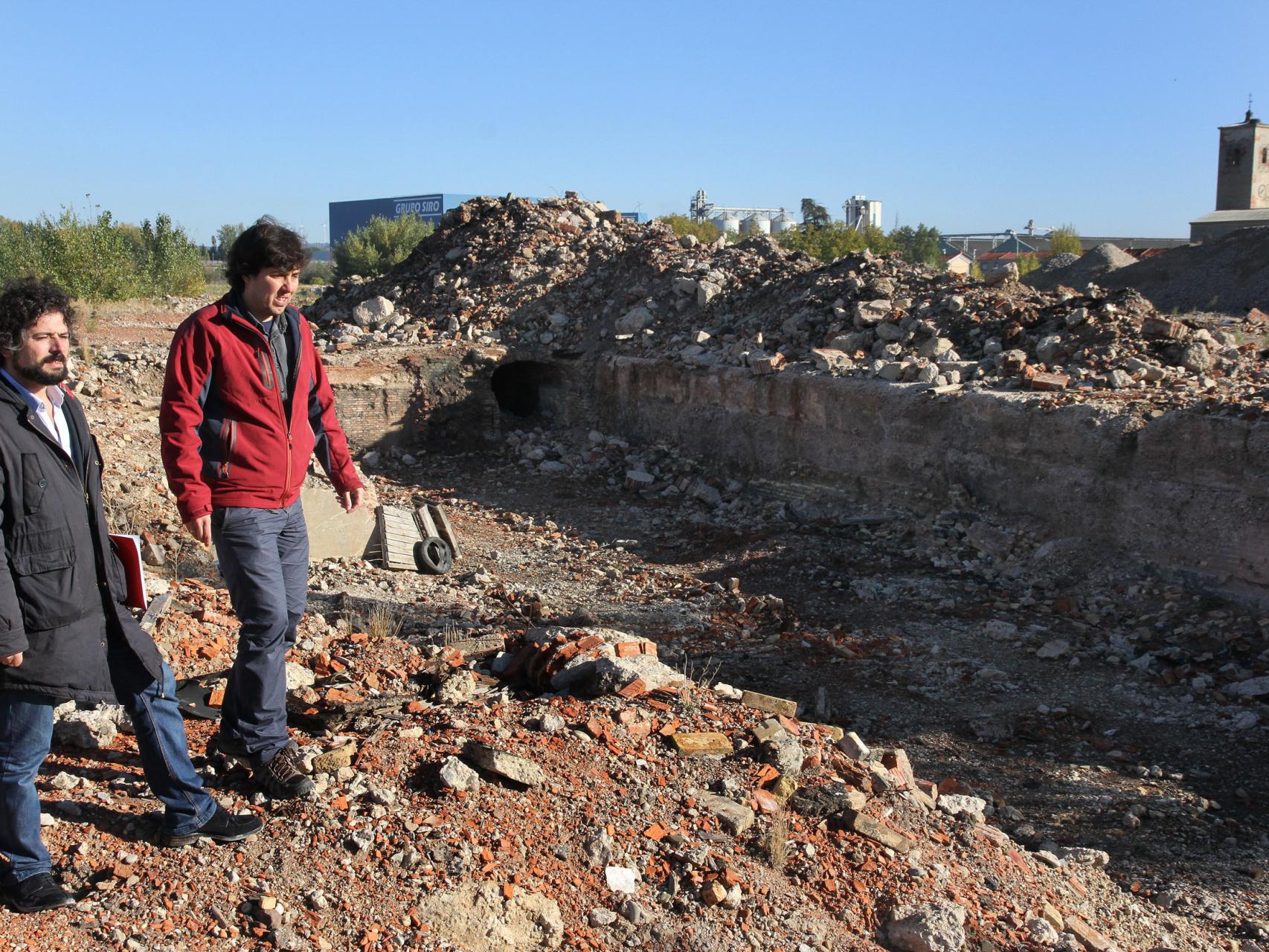 Los terrenos de la antigua Azucarera de Venta de Baños.