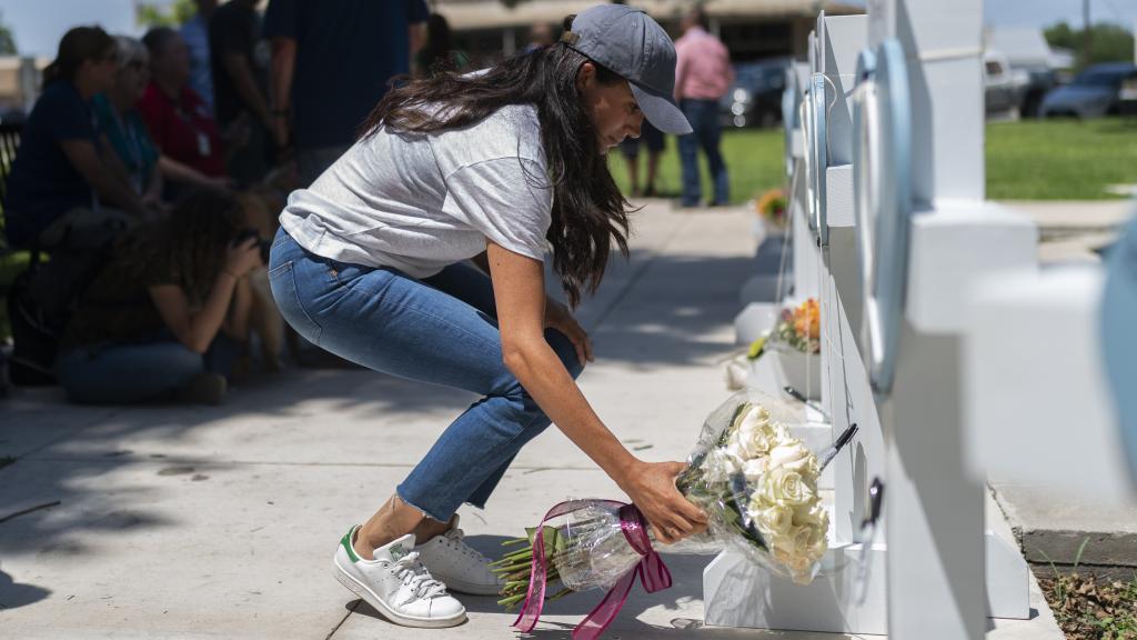 Meghan Markle, en Uvalde, Texas, este jueves 26 de mayo.