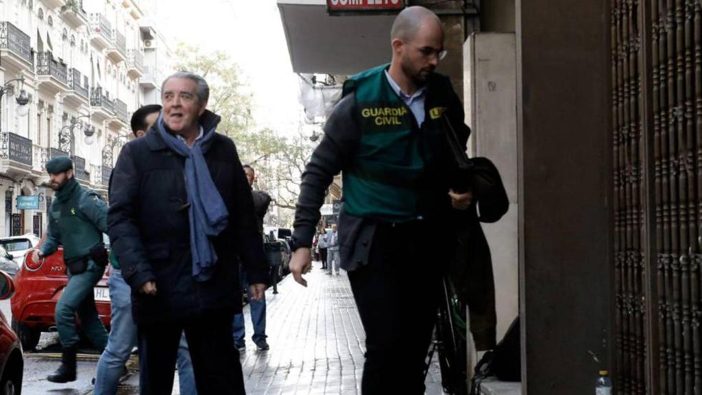 José María Corbín, cuñado de Barberá, tras ser detenido por la Guardia Civil en 2019.