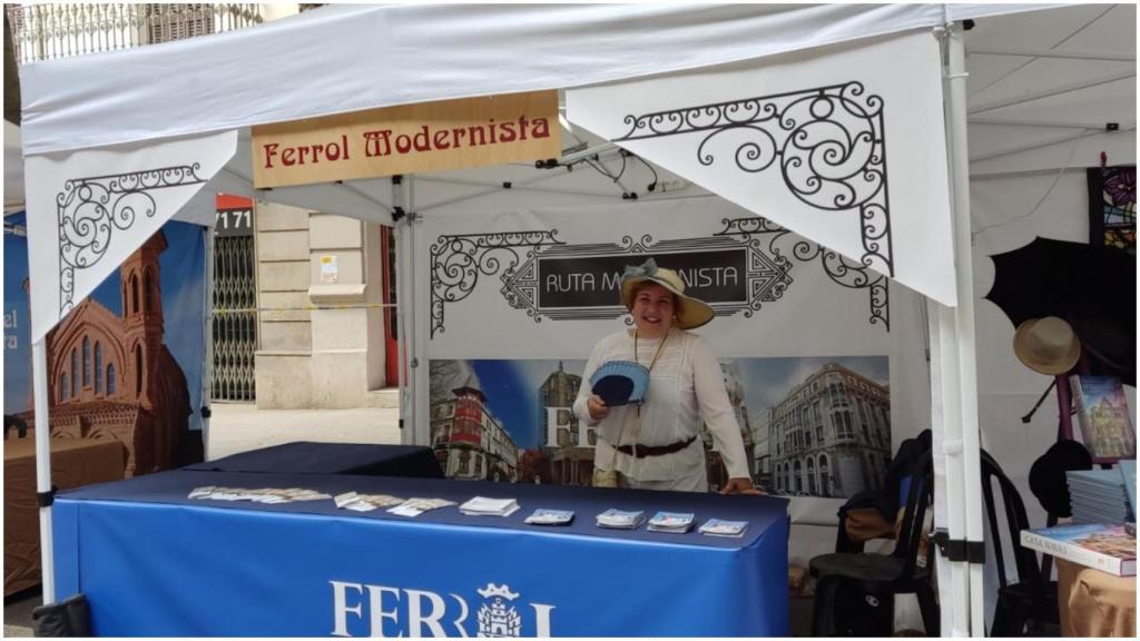 Stand de Ferrol en la Feria Modernista de Barcelona