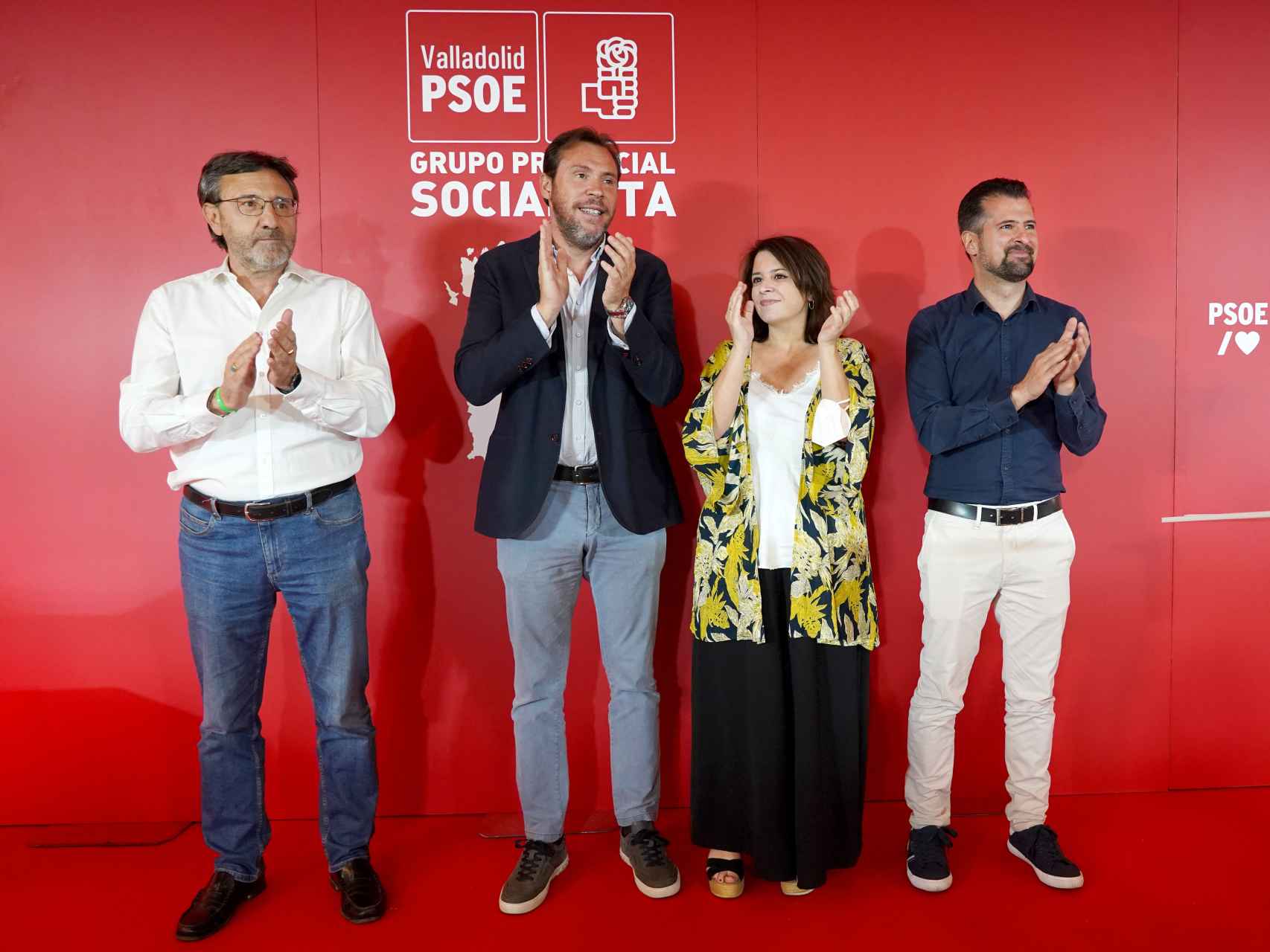 Francisco Ferreira, Óscar Puente, Adriana Lastra y Luis Tudanca participan en el Encuentro de Alcaldes y Concejales Socialistas de Valladolid.