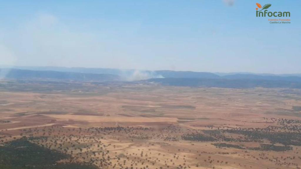 Incendio en Puertollano. Foto: Infocam.