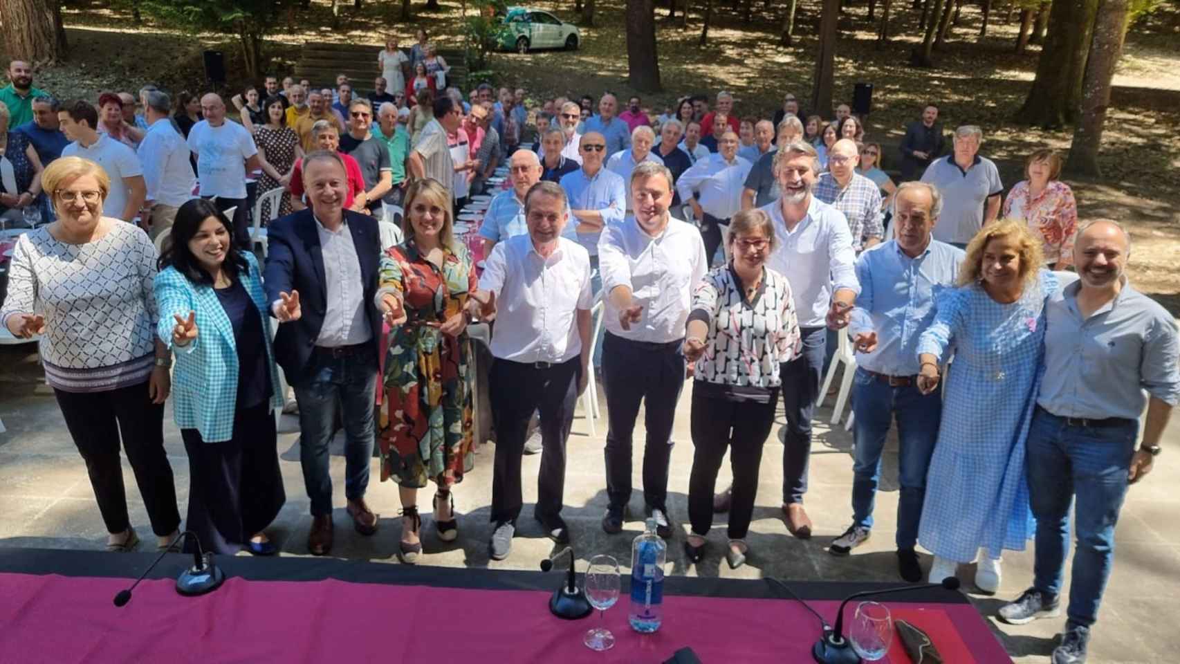 El secretario xeral del PSdeG, Valentín González Formoso, en un acto en O Carballiño (Ourense).