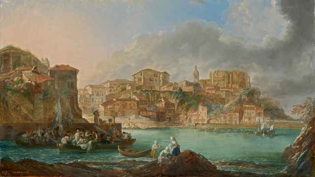 Luis Paret: 'Vista de Bermeo', 1783. Museo de Bellas Artes de Bilbao