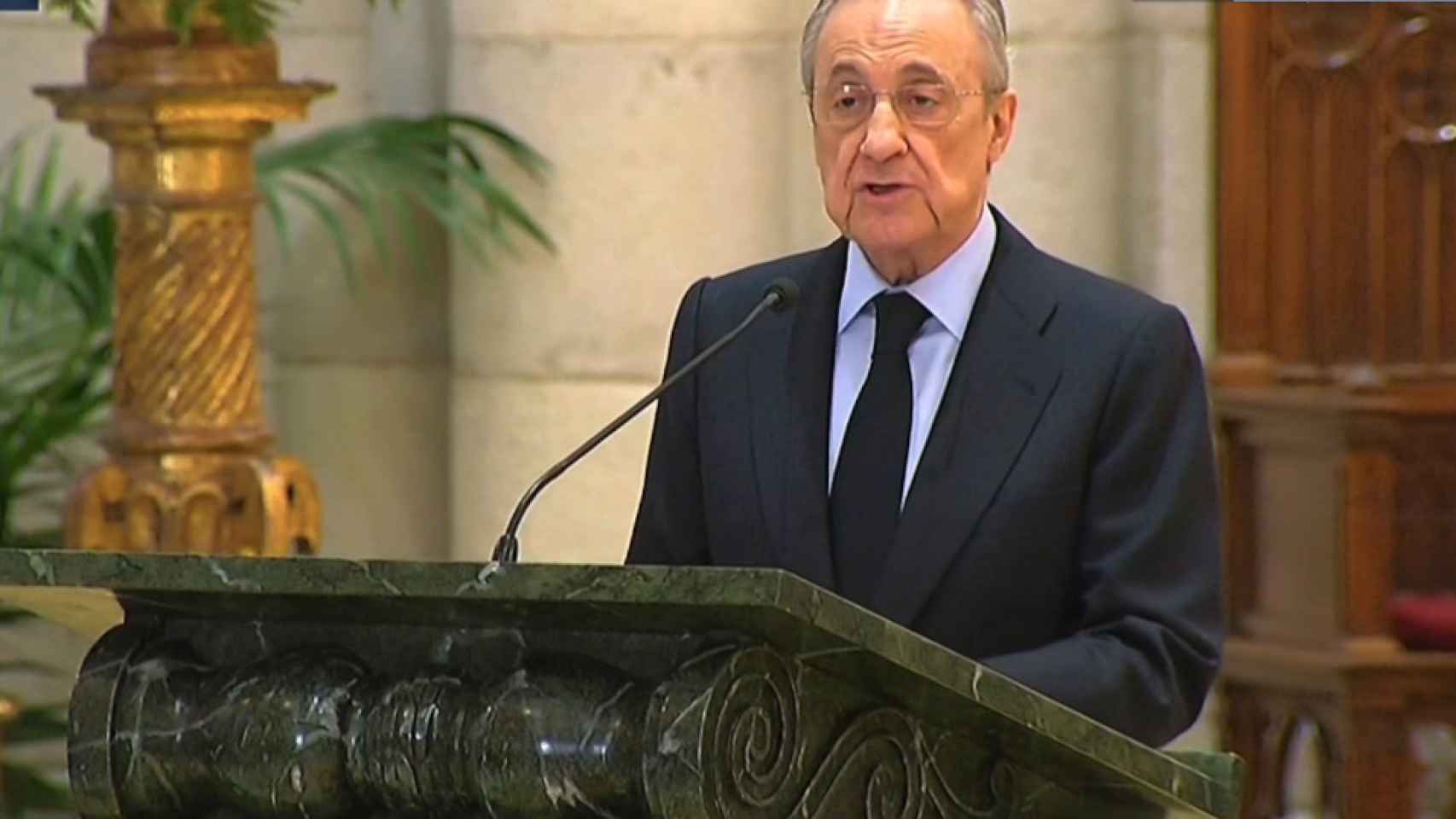 Florentino Pérez habla en la Catedral de La Almudena