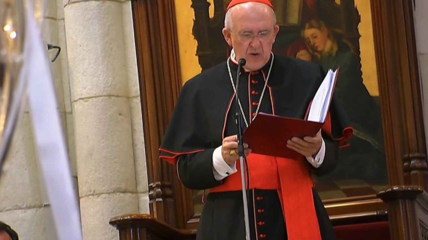 Carlos Osorno, Arzobispo de Madrid, habla ante la plantilla del Real Madrid
