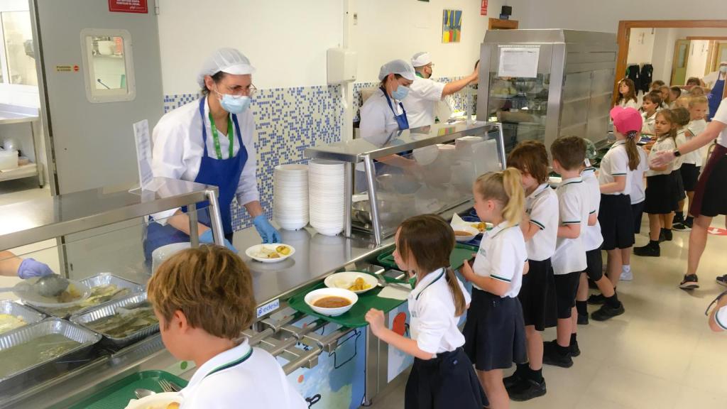 Un comedor escolar infantil