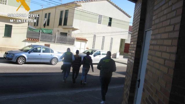 Detención del ladrón por la Guardia Civil