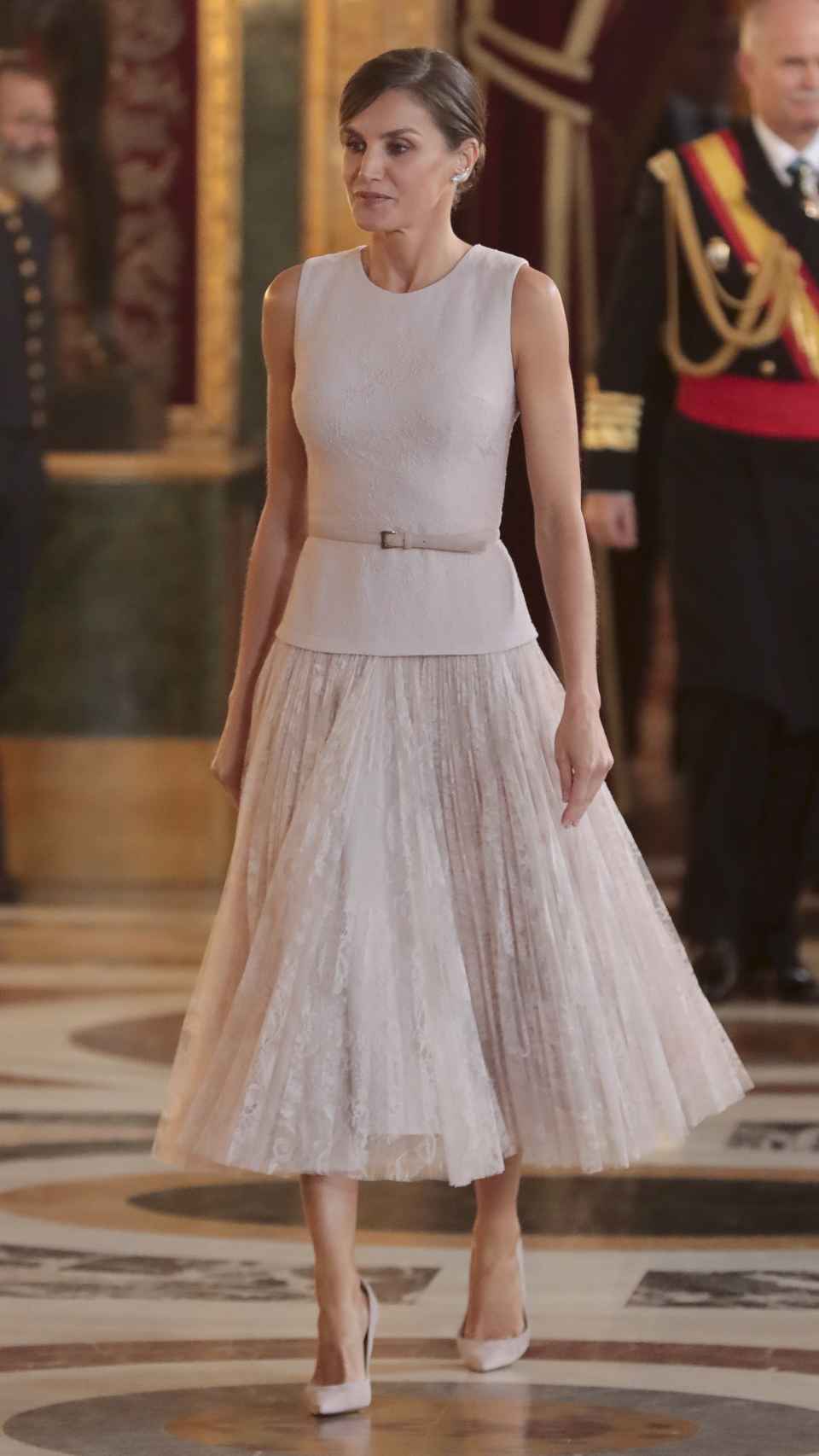 La reina Letizia en el Día de la Hispanidad de 2018.