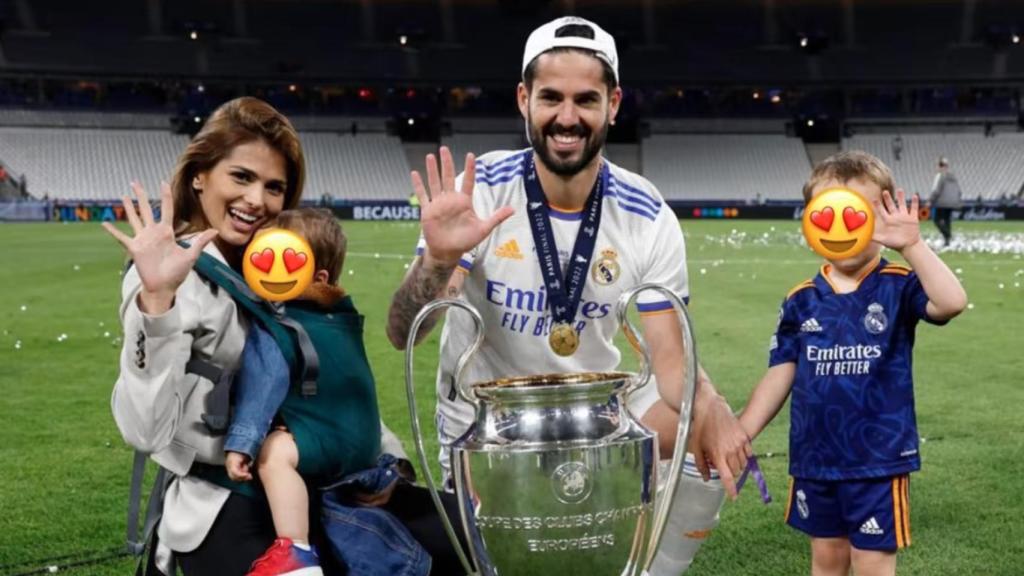 Isco celebra La Decimocuarta junto a su familia