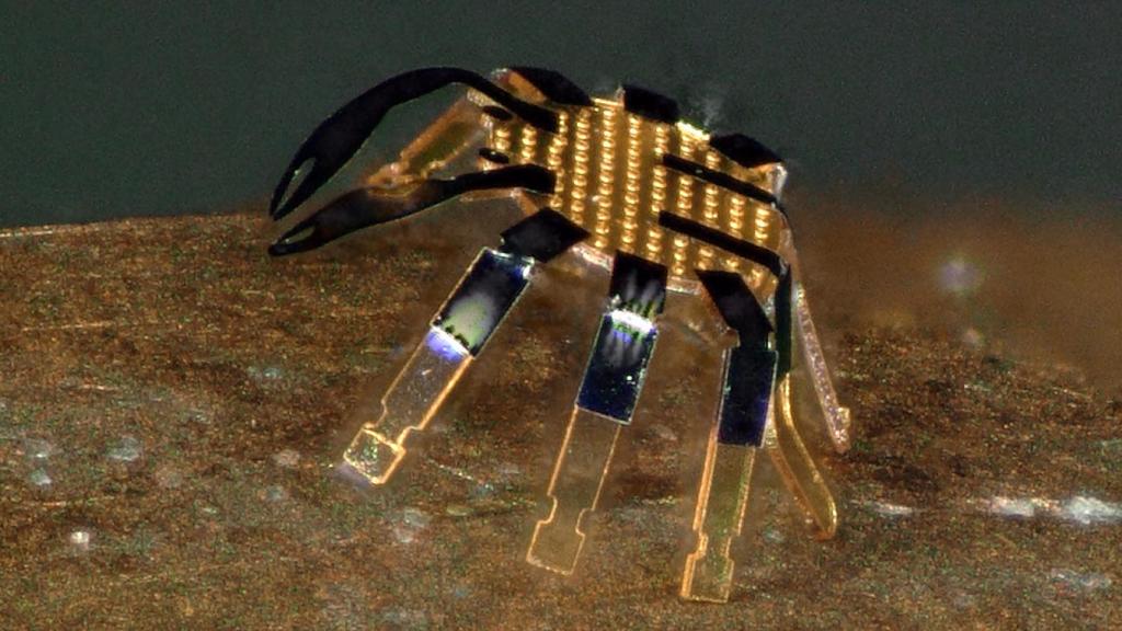El microrobot está fabricado en una aleación metálica