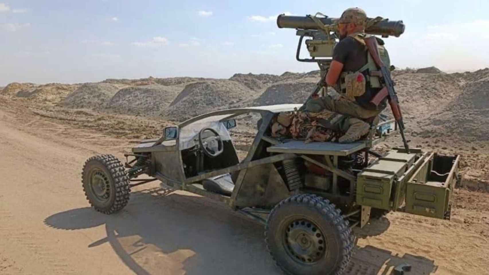 El buggy armado con misiles antitanque Corsar