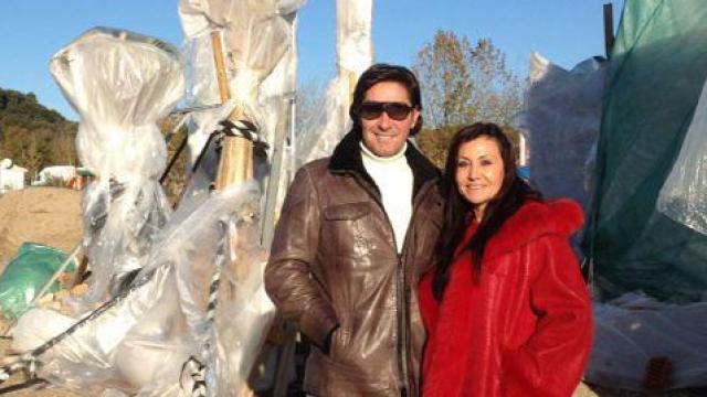 Luis Lorenzo y Mercedes García, en una foto de 2012, mientras montaban la empresa de ella.