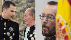 Lluvia de zascas a Echenique por un tuit contra Felipe VI y Juan Carlos I: Enorme miserable
