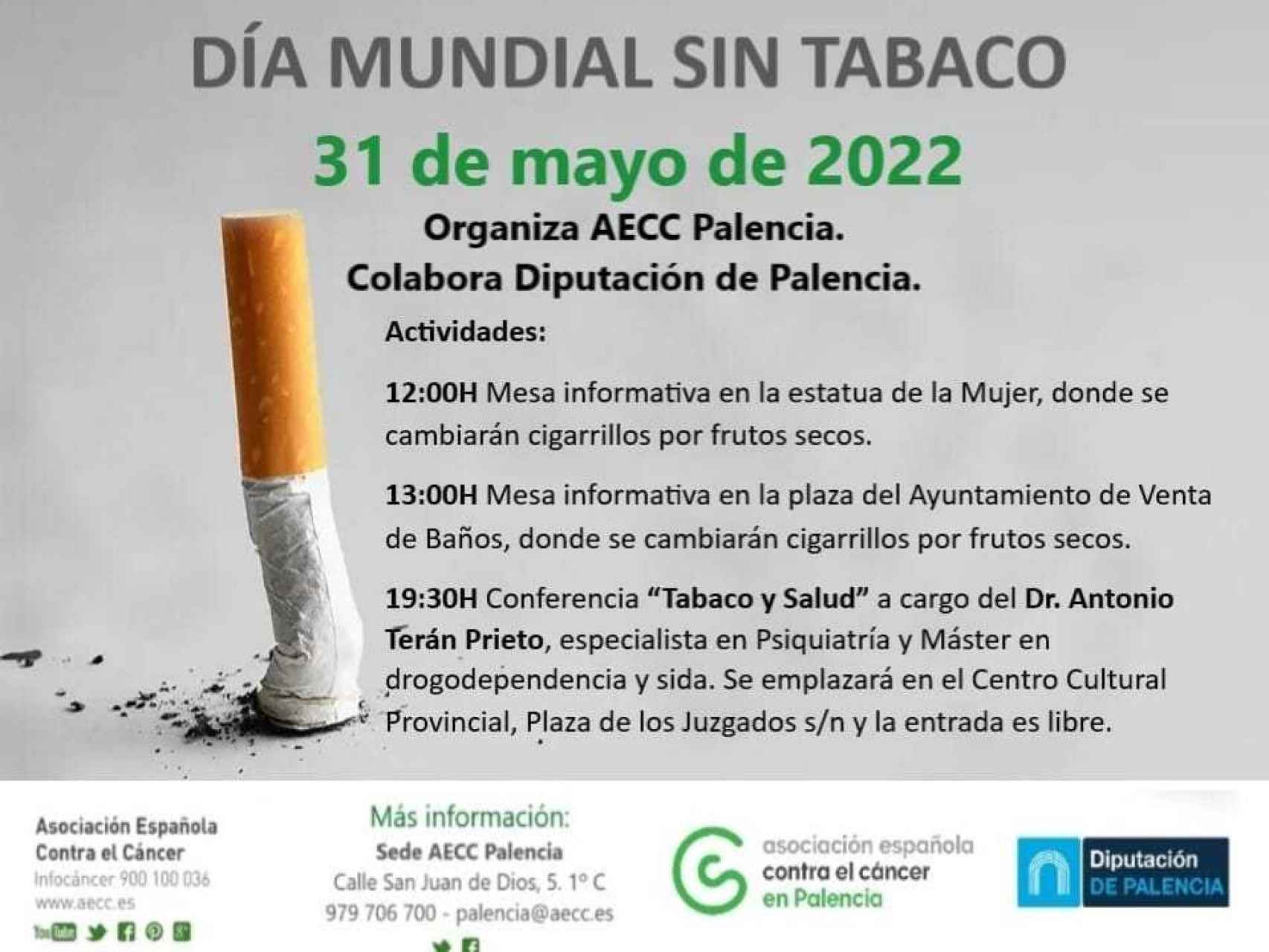 Día Mundial Sin Tabaco en Palencia