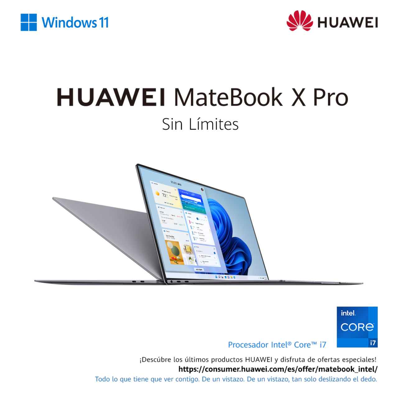 Huawei MateBook X Pro con procesador Intel