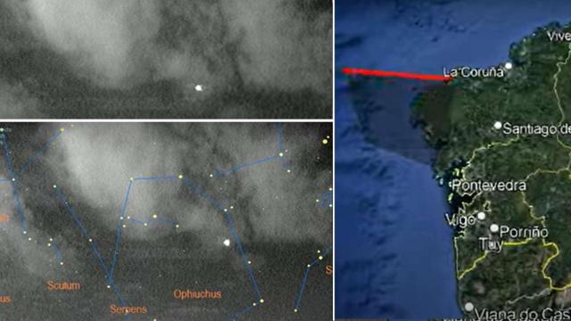 Paso de un meteoroide del cometa Halley