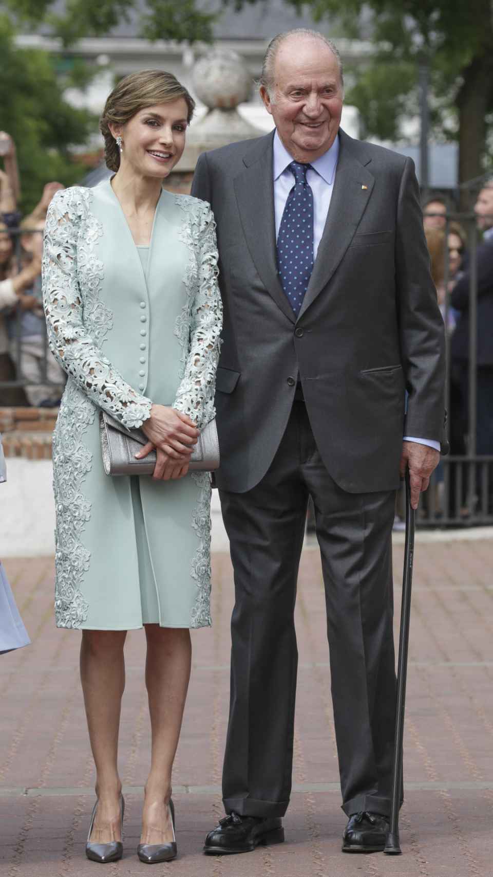 Letizia y el rey Juan Carlos I guardan las apariencias en los eventos familiares.